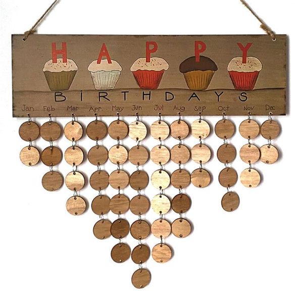 decorative objects & figurines family friends wooden hanging calendar board birthday reminder plaque party 2
decorative objects & figurines family friends wooden hanging calendar board birthday reminder plaque party 2