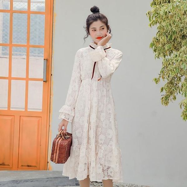 girls younger sweet dress 2019 autumn and winter new preppy style temperament fairy skirt slim lace first love skirt, White;black
girls younger sweet dress 2019 autumn and winter new preppy style temperament fairy skirt slim lace first love skirt, White;black