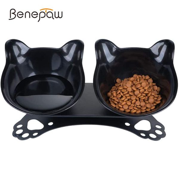 benepaw double raised cat bowls eco-friendly tilted removable water pet feeder non-slip rubber base stand easy to clean & feeders
benepaw double raised cat bowls eco-friendly tilted removable water pet feeder non-slip rubber base stand easy to clean & feeders