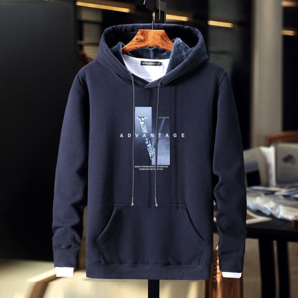 2021 new hooded thick sweater men's plush student coat trend loose large cotton hoodie, Black
2021 new hooded thick sweater men's plush student coat trend loose large cotton hoodie, Black