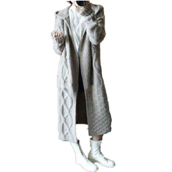 women's knits & tees 2021 autumn winter knitted cardigan long sweater women fashion ins simple casual outer wear hooded thick sweaters, White
women's knits & tees 2021 autumn winter knitted cardigan long sweater women fashion ins simple casual outer wear hooded thick sweaters, White
