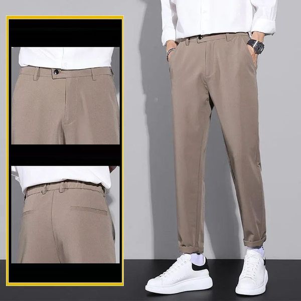 men's suits & blazers 2021 autumn winter classic men business pants fashion solid dress trousers office casual formal suit e382, White;black
men's suits & blazers 2021 autumn winter classic men business pants fashion solid dress trousers office casual formal suit e382, White;black