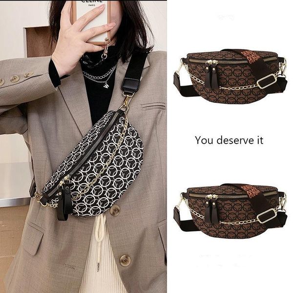 luxury women's fanny pack waist bag thick chain shoulder crossbody chest female belt designer brand handbag bags
luxury women's fanny pack waist bag thick chain shoulder crossbody chest female belt designer brand handbag bags