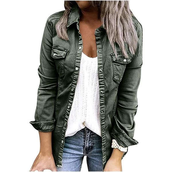 women's jackets denim jacket women fashion gradient color loose jeans bat long sleeve short coat streetwear female clothing, Black;brown
women's jackets denim jacket women fashion gradient color loose jeans bat long sleeve short coat streetwear female clothing, Black;brown