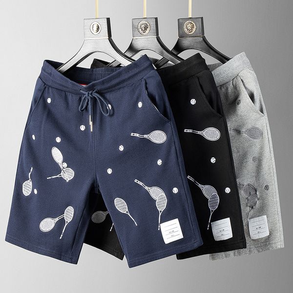 high version fog tennis racket embroidered summer five point guard middle pants pure cotton sports casual shorts trendy men, Black
high version fog tennis racket embroidered summer five point guard middle pants pure cotton sports casual shorts trendy men, Black