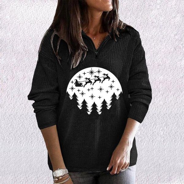 Women's Hoodies & Sweatshirts Ulzzang Winter Christmas Print Long Sleeved Lapel Zipper Casual Pullover Top Chic Vintage Clothes, Black
Women's Hoodies & Sweatshirts Ulzzang Winter Christmas Print Long Sleeved Lapel Zipper Casual Pullover Top Chic Vintage Clothes, Black
