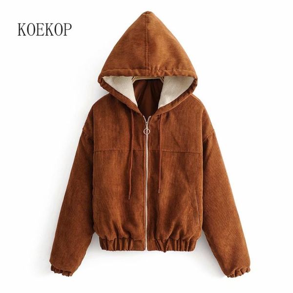 women's jackets koekop women fashion corduroy hoodie jacket with faux shearling lining long sleeves hooded casual vintage coat winter w, Black;brown
women's jackets koekop women fashion corduroy hoodie jacket with faux shearling lining long sleeves hooded casual vintage coat winter w, Black;brown