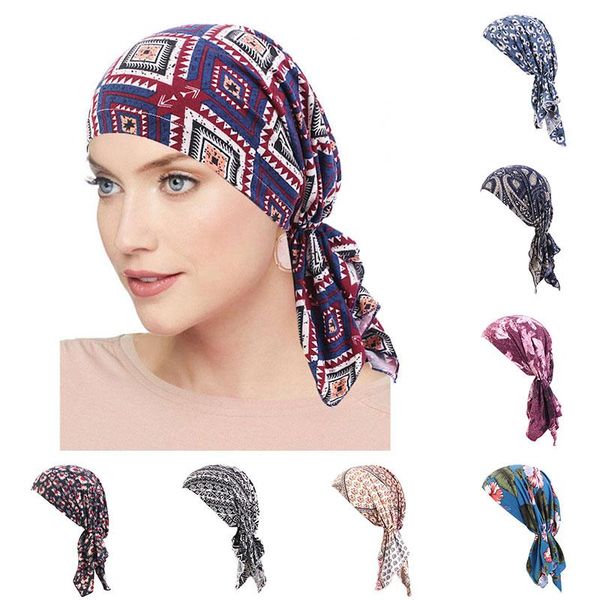 beanie/skull caps four seasons stretch turban cap all-match printing cotton printed baotou chemotherapy hat, Blue;gray
beanie/skull caps four seasons stretch turban cap all-match printing cotton printed baotou chemotherapy hat, Blue;gray