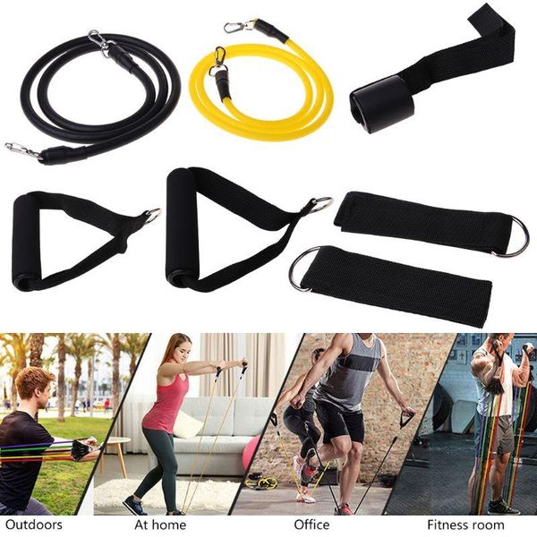 8pcs resistance band set 2 stackable exercise bands (10lb,30lb) with ankle strap carrying case and training
8pcs resistance band set 2 stackable exercise bands (10lb,30lb) with ankle strap carrying case and training