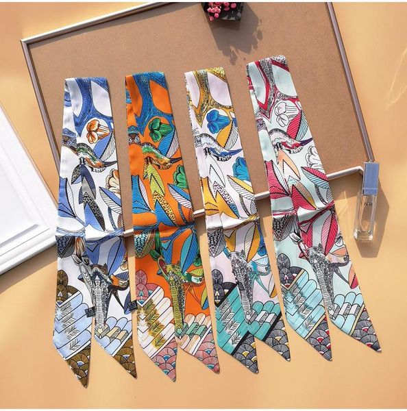 handbag scarf fashion women's silk luxury hair headband tied bag handle ribbon bandanas shawl on neck g36 scarves, Blue;gray
handbag scarf fashion women's silk luxury hair headband tied bag handle ribbon bandanas shawl on neck g36 scarves, Blue;gray