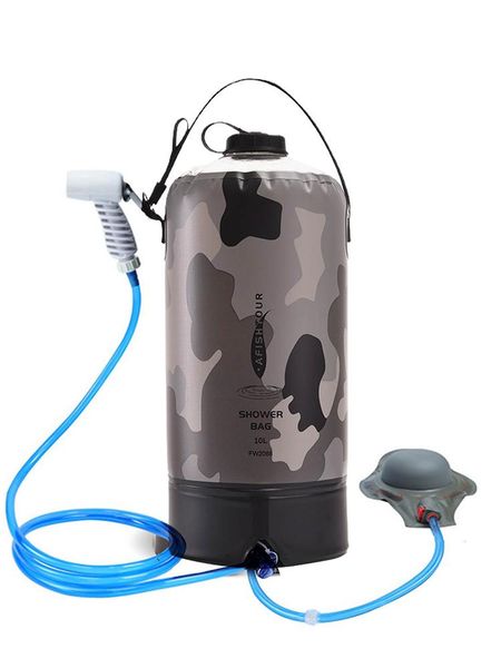 hydration packs 2021 10/11l portable outdoor camping shower bag with foot pump and nozzle for beach swim travel hiking
hydration packs 2021 10/11l portable outdoor camping shower bag with foot pump and nozzle for beach swim travel hiking
