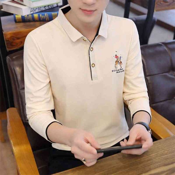men's t-shirts long t-shirt lapel embroidered polo shirt spring autumn leading leisure trend base coat winter short sleeve 7x6r, White;black
men's t-shirts long t-shirt lapel embroidered polo shirt spring autumn leading leisure trend base coat winter short sleeve 7x6r, White;black
