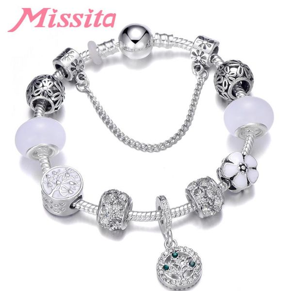 charm bracelets missita natural & life series bracelet with hollow flower brand for women anniversary party gift mom, Golden;silver 
charm bracelets missita natural & life series bracelet with hollow flower brand for women anniversary party gift mom, Golden;silver