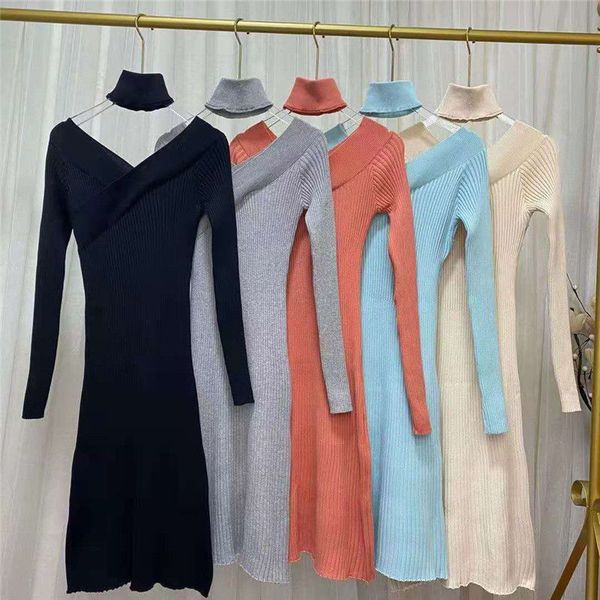 spring knitted dress korean casual long sleeve office sweater female off shoulder elegant 210510, Black;gray
spring knitted dress korean casual long sleeve office sweater female off shoulder elegant 210510, Black;gray