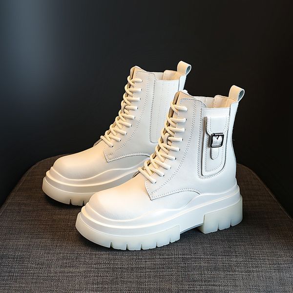 genuine leather platform sping autumn leather platform boots womens boots punk short boots shoes, Black
genuine leather platform sping autumn leather platform boots womens boots punk short boots shoes, Black