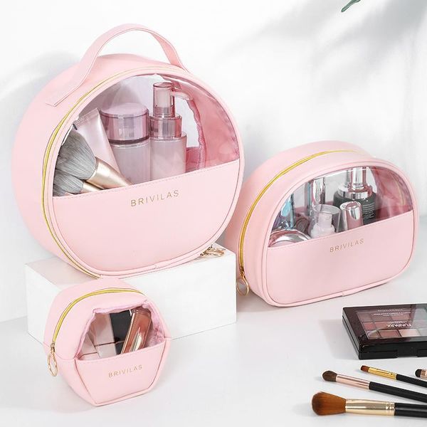 cosmetic bag women leather waterproof toiletries organizer wash makeup bags for travel case pouch handbags black/pink & cases
cosmetic bag women leather waterproof toiletries organizer wash makeup bags for travel case pouch handbags black/pink & cases