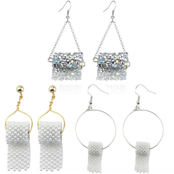 NKWX 2020funny pl toilet toilet roll roll paper stud earrings pl ringspaper ear hook, Golden;silver
NKWX 2020funny pl toilet toilet roll roll paper stud earrings pl ringspaper ear hook, Golden;silver