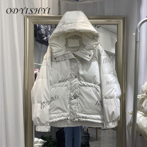 women's down & parkas jacket female 2021winter warm overcoat korean loose thicken shiny white duck filling women snow coat short qq92, Black
women's down & parkas jacket female 2021winter warm overcoat korean loose thicken shiny white duck filling women snow coat short qq92, Black