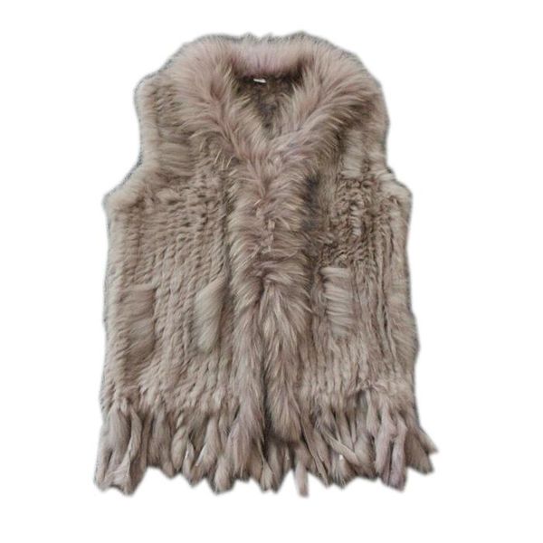 women's fur & faux real ladies genuine knitted vest with raccoon trimming waistcoat winter jacket harppihop, Black
women's fur & faux real ladies genuine knitted vest with raccoon trimming waistcoat winter jacket harppihop, Black