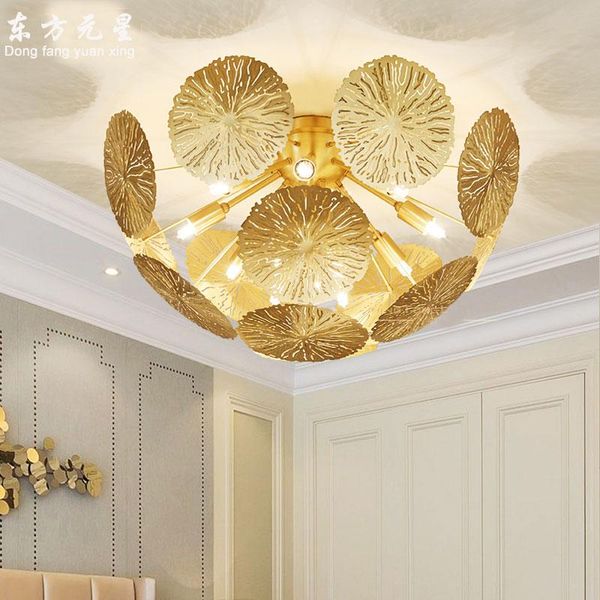 ceiling lamp interior lighting copper lotus leaf light living room bedroom modern luxury surface mounted decoration lights
ceiling lamp interior lighting copper lotus leaf light living room bedroom modern luxury surface mounted decoration lights