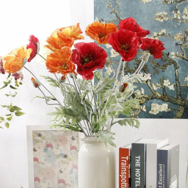 large red poppy branch with flocked leaves artificial flowers home living room decoration party favors pography poppies decorative & wreaths
large red poppy branch with flocked leaves artificial flowers home living room decoration party favors pography poppies decorative & wreaths
