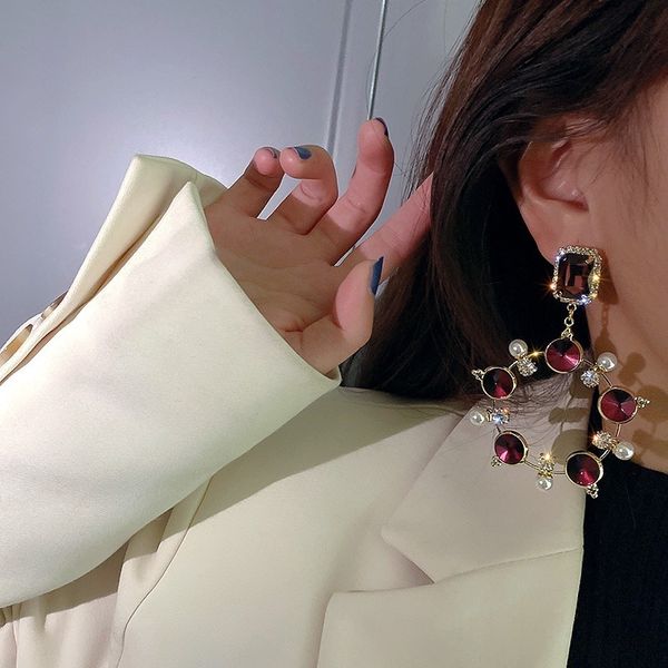 925 silver needle crystal pearl flash diamond circle earrings temperament court style earrings fashion personality earrings female, Golden;silver
925 silver needle crystal pearl flash diamond circle earrings temperament court style earrings fashion personality earrings female, Golden;silver