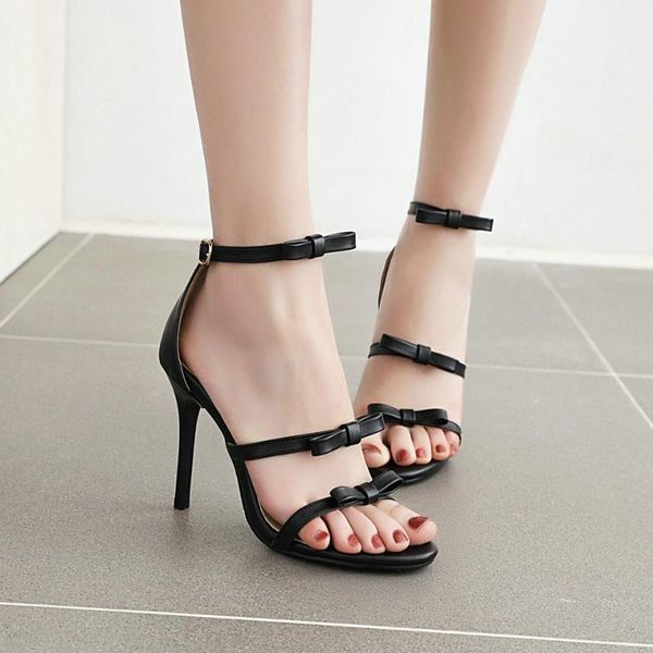 thin high heel open toe sandals women stiletto ankle strap all match party summer shoes ladies szie 32-46, Black
thin high heel open toe sandals women stiletto ankle strap all match party summer shoes ladies szie 32-46, Black