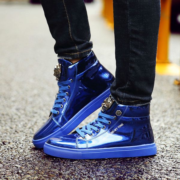 brand fashion autumn mens sneakers big size shiny metal men casual shoes glitter red blue high men shoes sneakers 2021
brand fashion autumn mens sneakers big size shiny metal men casual shoes glitter red blue high men shoes sneakers 2021