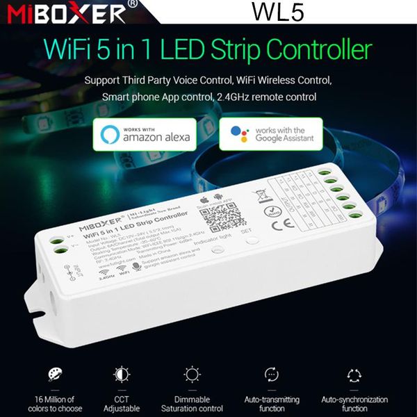 controllers miboxer wl5 5 in 1 wifi led controller for single color cct rgb rgbw rgb+cct strip,support alexa voice dimming
controllers miboxer wl5 5 in 1 wifi led controller for single color cct rgb rgbw rgb+cct strip,support alexa voice dimming
