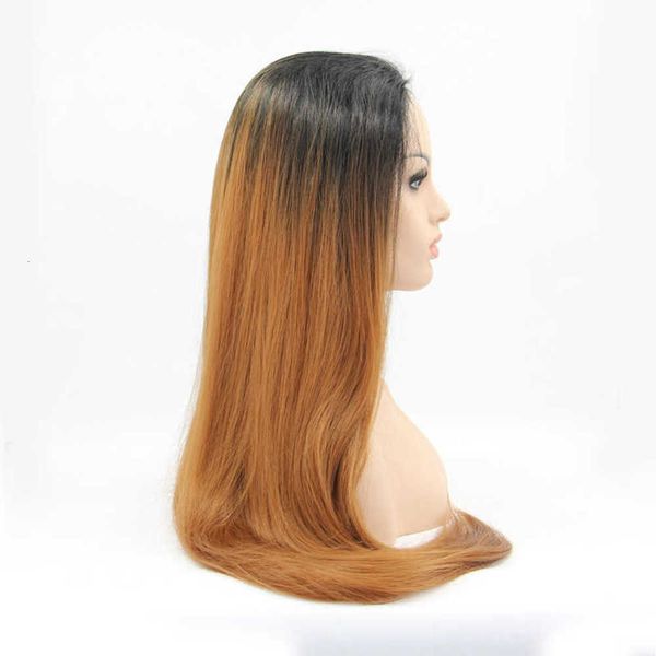 high temperature silk front lace head cover hand woven wig chemical fiber, Black;brown
high temperature silk front lace head cover hand woven wig chemical fiber, Black;brown