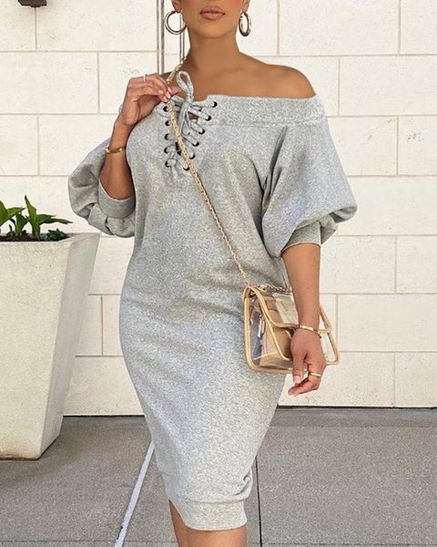 casual dresses women's spring and autumn off shoulder lantern sleeve eyelet lace-up dress female lady dresse, Black;gray
casual dresses women's spring and autumn off shoulder lantern sleeve eyelet lace-up dress female lady dresse, Black;gray