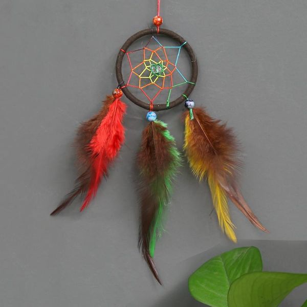 decorative objects & figurines 6*25cm literary pastoral style dream catcher hanging color feather mini to send friends gifts
decorative objects & figurines 6*25cm literary pastoral style dream catcher hanging color feather mini to send friends gifts