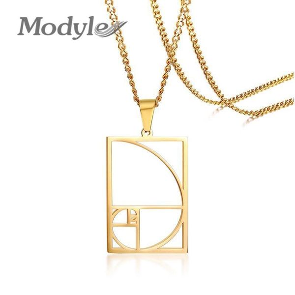 pendant necklaces modyle geometic for women man fibonacci golden ratio stainless steel collar accessories, Silver
pendant necklaces modyle geometic for women man fibonacci golden ratio stainless steel collar accessories, Silver