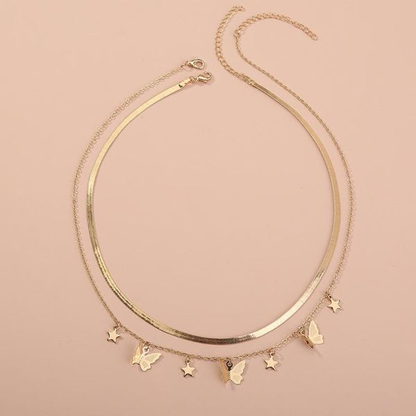 chains 5sets/lot wholesale minority personality double layer necklace butterfly tassel pendant chain jewelry for women in bulk, Silver
chains 5sets/lot wholesale minority personality double layer necklace butterfly tassel pendant chain jewelry for women in bulk, Silver