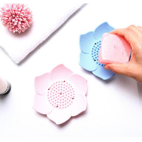 soap dishes lotus shape box storage plate drain holder silicone bathroom accessories
soap dishes lotus shape box storage plate drain holder silicone bathroom accessories