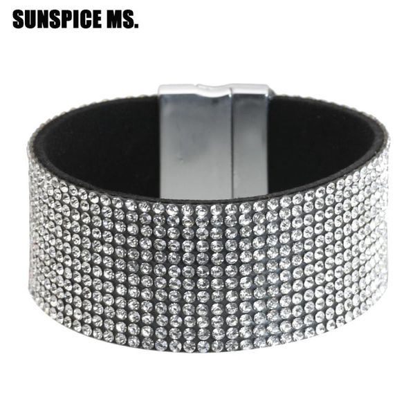 charm bracelets sunspice ms bracelet jewelry sparkling rhinestone women soft leathers wide fashion spring female accessories 2021, Golden;silver
charm bracelets sunspice ms bracelet jewelry sparkling rhinestone women soft leathers wide fashion spring female accessories 2021, Golden;silver