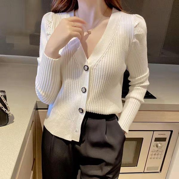 women's knits & tees hd-1 casual v-neck short knitted sweaters women autumn winter lantern sleeve button female cardigan streetwear lad, White
women's knits & tees hd-1 casual v-neck short knitted sweaters women autumn winter lantern sleeve button female cardigan streetwear lad, White