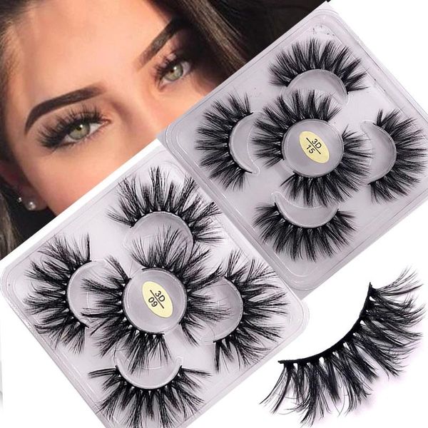 false eyelashes 3 pairs long lashes eyelash extension dramatic fluffy makeup tool thick wispy faux
false eyelashes 3 pairs long lashes eyelash extension dramatic fluffy makeup tool thick wispy faux