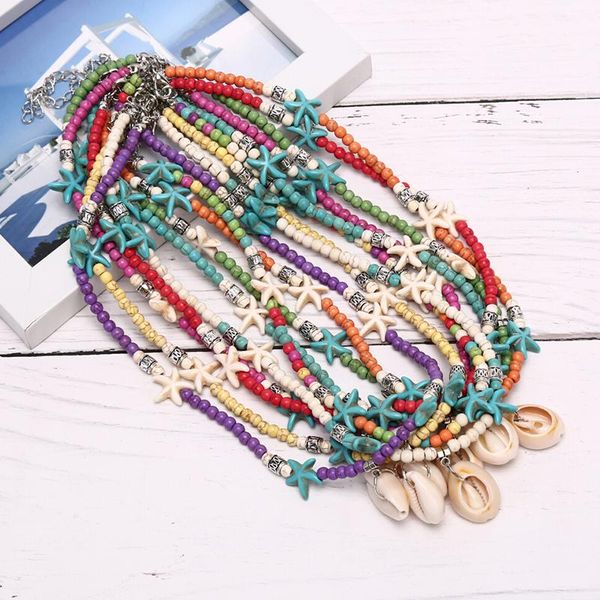 pendant necklaces fashion women colorful seed beads choker starfish trendy bohemian summer chic collier femme cowrie shell necklace, Silver
pendant necklaces fashion women colorful seed beads choker starfish trendy bohemian summer chic collier femme cowrie shell necklace, Silver