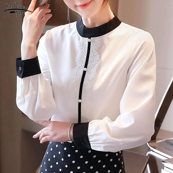 autumn long sleeve o-neck contrast and blouse fashion lace white chiffon elegant office lady's 10666 women's blouses & shirts
autumn long sleeve o-neck contrast and blouse fashion lace white chiffon elegant office lady's 10666 women's blouses & shirts