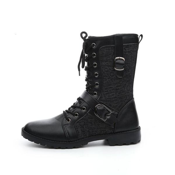 high-ranking men boots buckle boot shoes man four seasons ob5w, Black