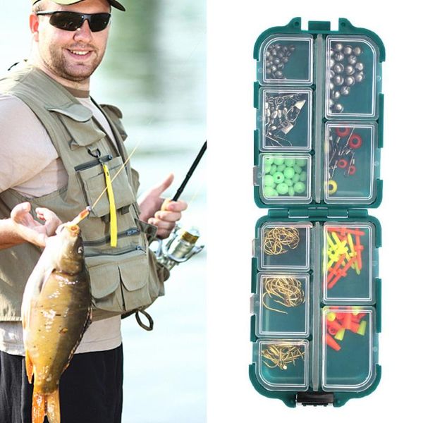 157pcs/set fishing tackle kits including jig hooks space beans split ss sinker slides ser with storage case kit accessories
157pcs/set fishing tackle kits including jig hooks space beans split ss sinker slides ser with storage case kit accessories