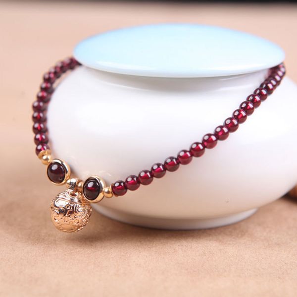 phoenix nirvana foot chain women's fashion bell garnet hand accessories national style simple jewelry, Red;blue 
phoenix nirvana foot chain women's fashion bell garnet hand accessories national style simple jewelry, Red;blue