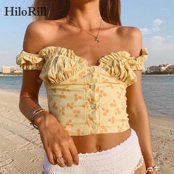 hilorill backless print blouse women ruffles short sleeve chic beach shirt female button bodycon blouses summer blusa women's & shirts, White
hilorill backless print blouse women ruffles short sleeve chic beach shirt female button bodycon blouses summer blusa women's & shirts, White