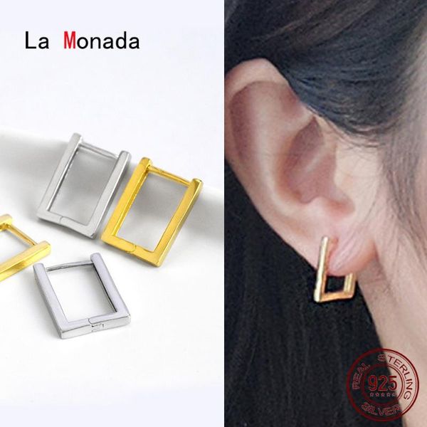 hoop & huggie la monada earrings for women silver 925 square fine jewelry geometry, Golden;silver
hoop & huggie la monada earrings for women silver 925 square fine jewelry geometry, Golden;silver