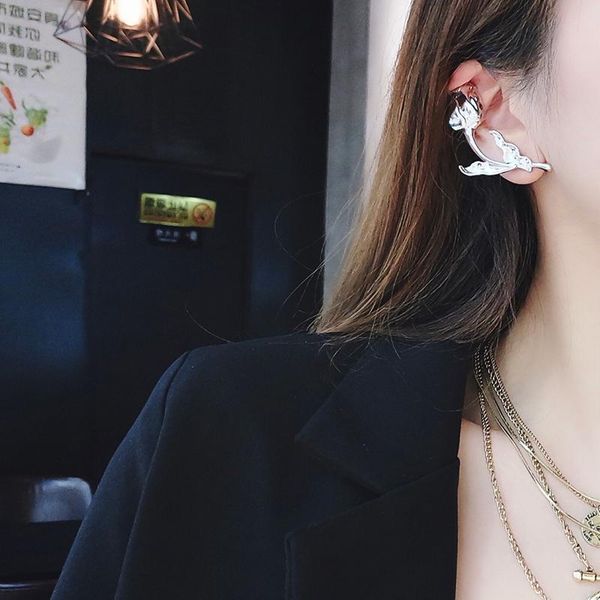clip-on & screw back personality fashion metal rose flower clip earrings for women exaggerated elegant wedding party brincos accessories, Silver
clip-on & screw back personality fashion metal rose flower clip earrings for women exaggerated elegant wedding party brincos accessories, Silver