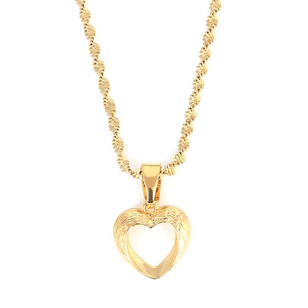 fashion hollow heart pendants chokers necklaces for women gold color african jewelry, Silver 
fashion hollow heart pendants chokers necklaces for women gold color african jewelry, Silver