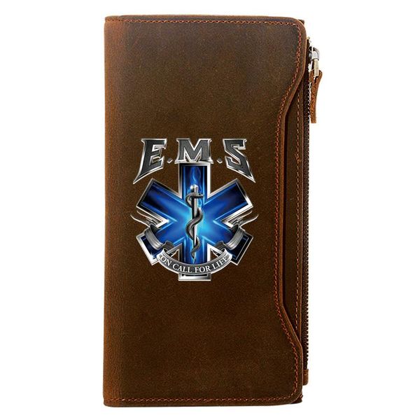 classic emergency services design genuine leather wallet men long purse wallets, Red;black
classic emergency services design genuine leather wallet men long purse wallets, Red;black