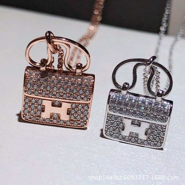 fine micro diamond inlaid 925 sterling silver bag necklace women's rose gold chain pendant exclusive jewelry sale
fine micro diamond inlaid 925 sterling silver bag necklace women's rose gold chain pendant exclusive jewelry sale