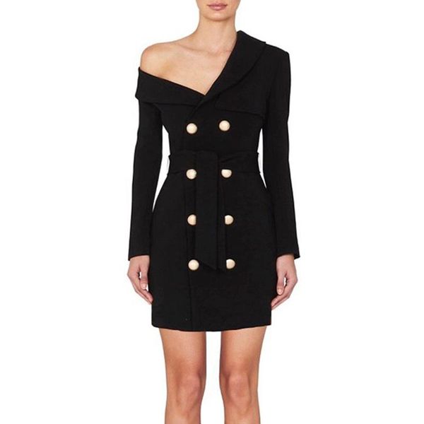 casual dresses black long sleeve fashion 2021 blazer dress women design party office asymmetrical collar double breasted belt, Black;gray
casual dresses black long sleeve fashion 2021 blazer dress women design party office asymmetrical collar double breasted belt, Black;gray